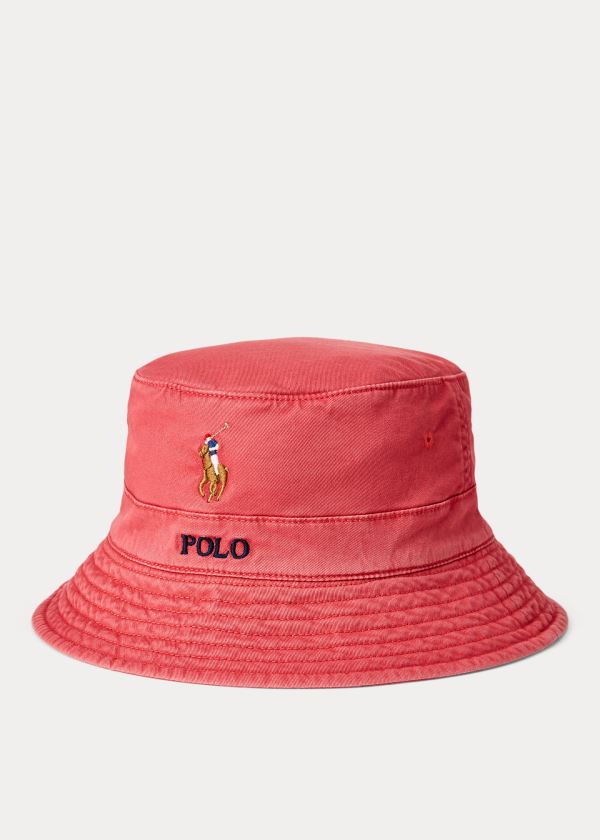 Men's Polo Ralph Lauren Stretch-Cotton Bucket Hats | 913580CBY